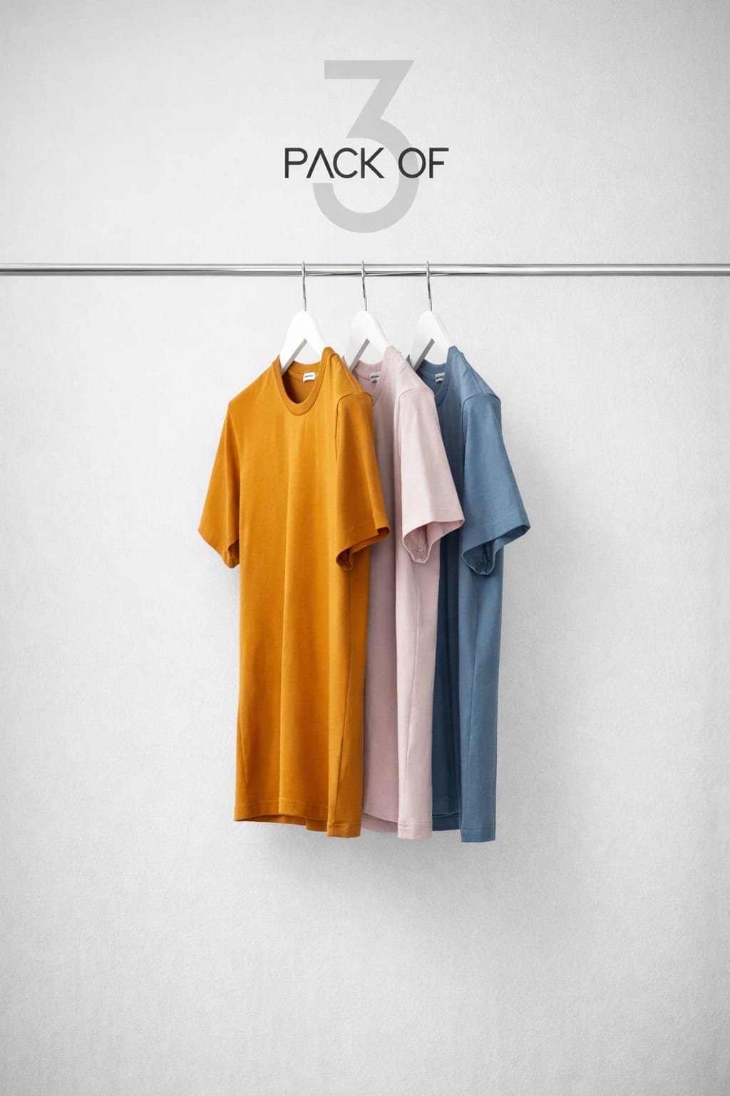 Pack of 3 Premium Cotton T-Shirts